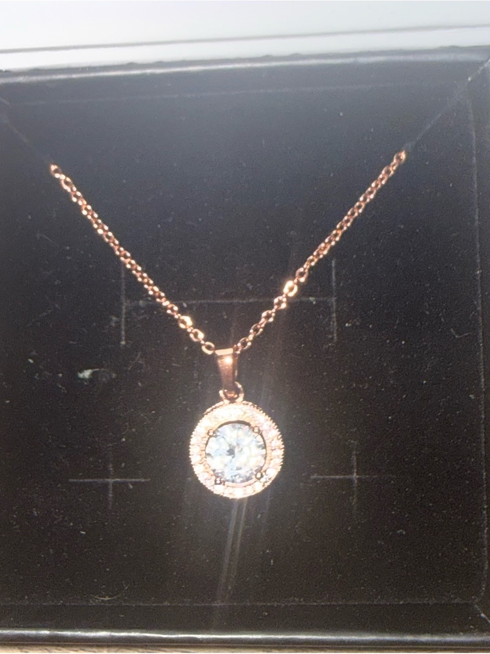 Cate & Chloe rose gold necklace